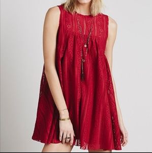 Free people lace swing dress
